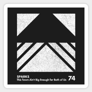 Sparks / Minimal Graphic Design Tribute Magnet